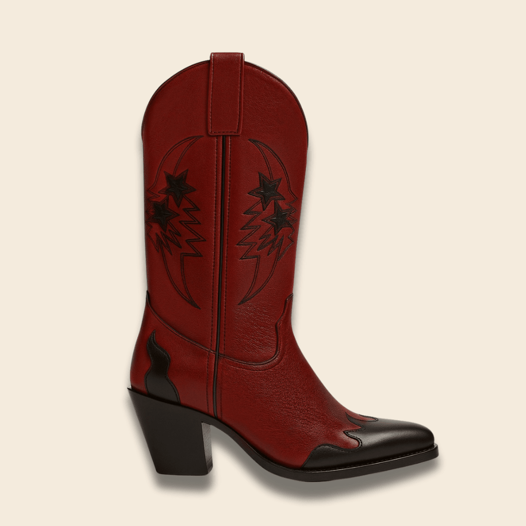 Hell of a show - Red & Black Boots - Ranch Runway